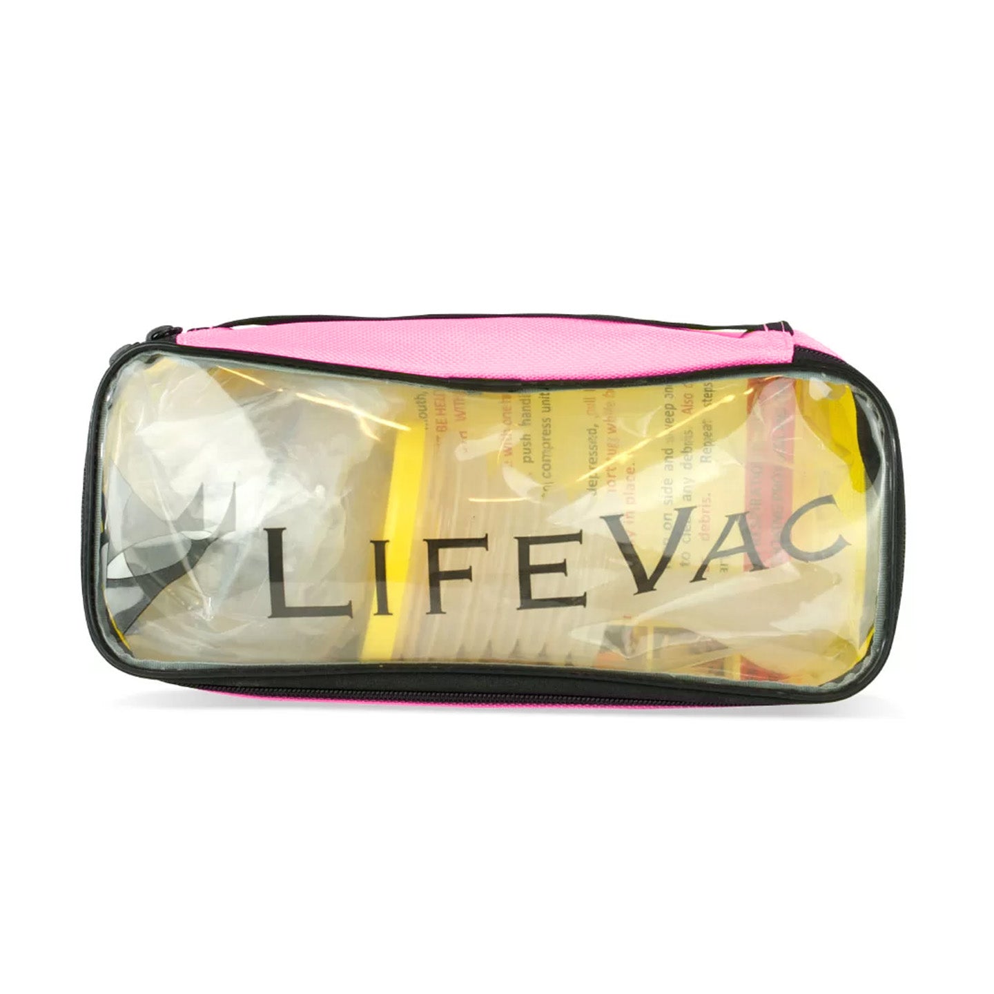 One Travel Kit in pink zip up case